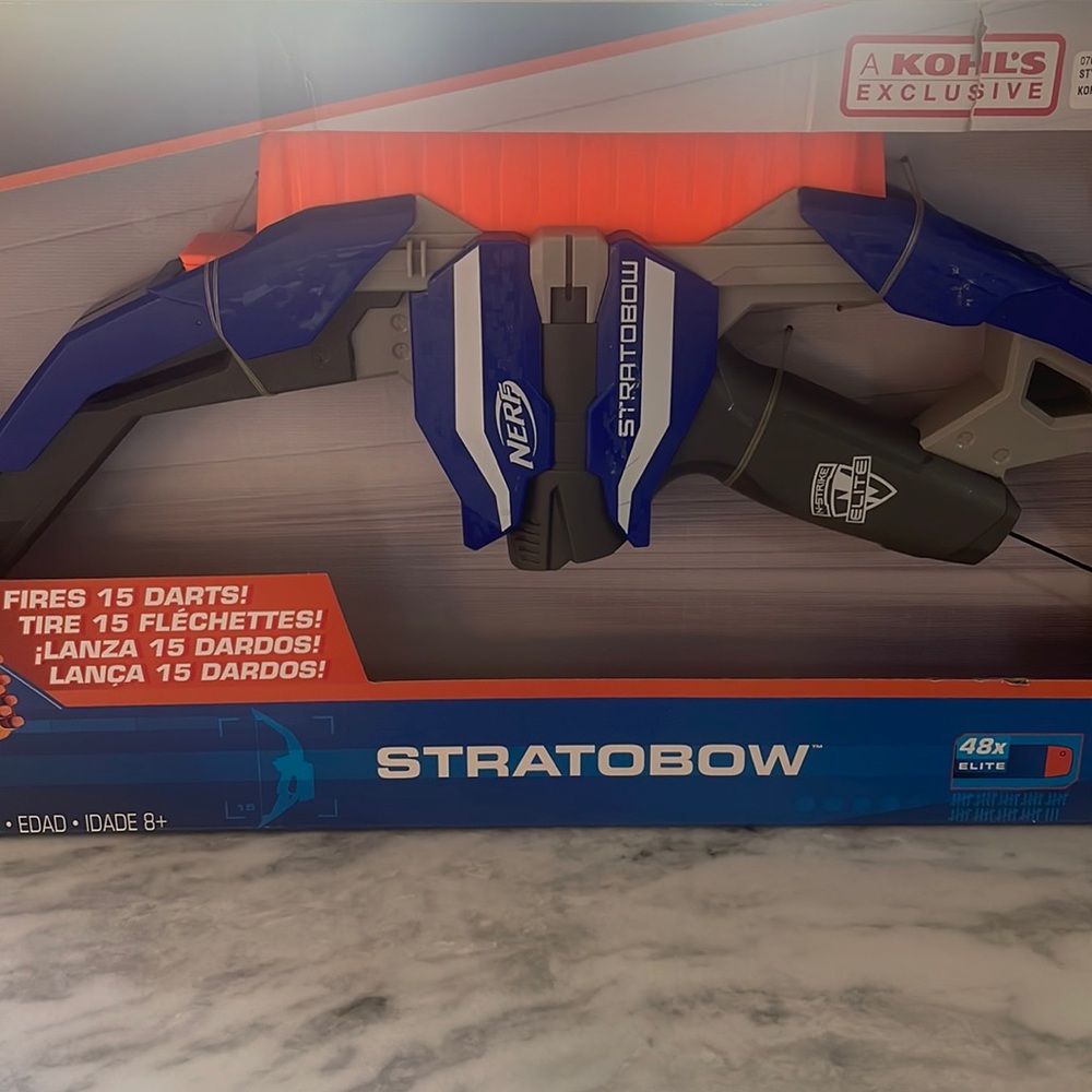 NEW NERF N-Strike Stratobow Bow with 48 Darts
